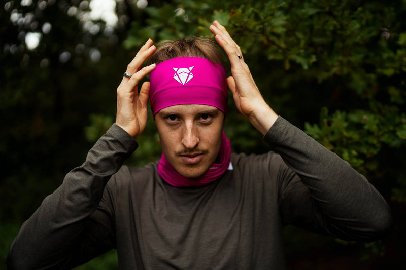 Laden Sie das Bild in Galerie -Viewer, {Headband Wide Magenta White
