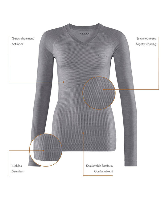 Damen Langarmshirt Wool-Tech Light